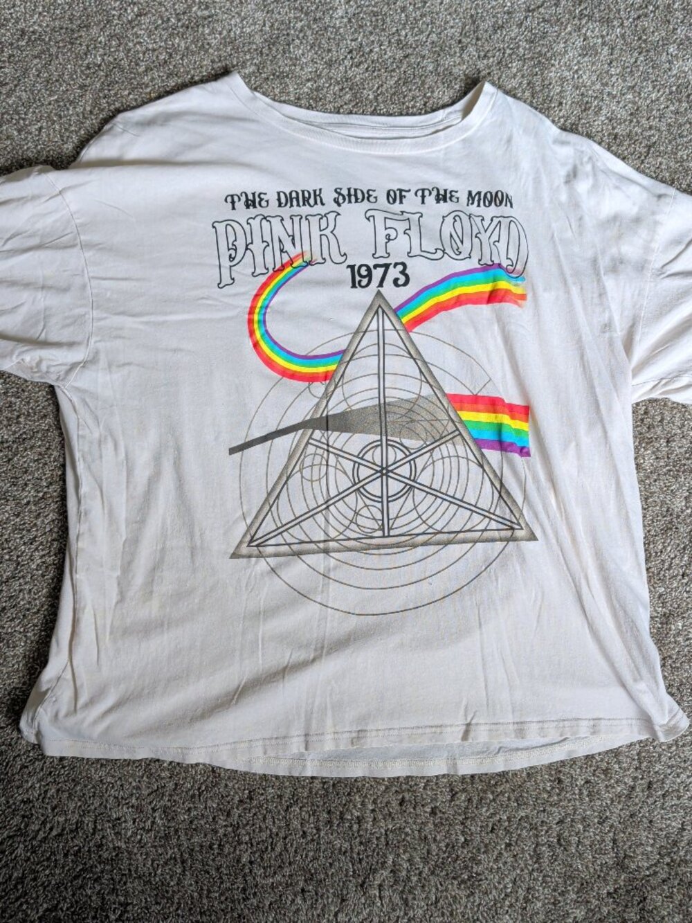 Pink Floyd "The Dark Side of the Moon" Tour Size XL Modern 1973 Short Sleeve Tee